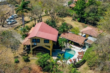 Aerial view in dry season