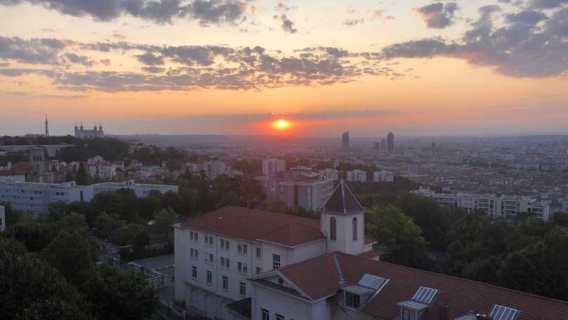 Sunrise over Lyon