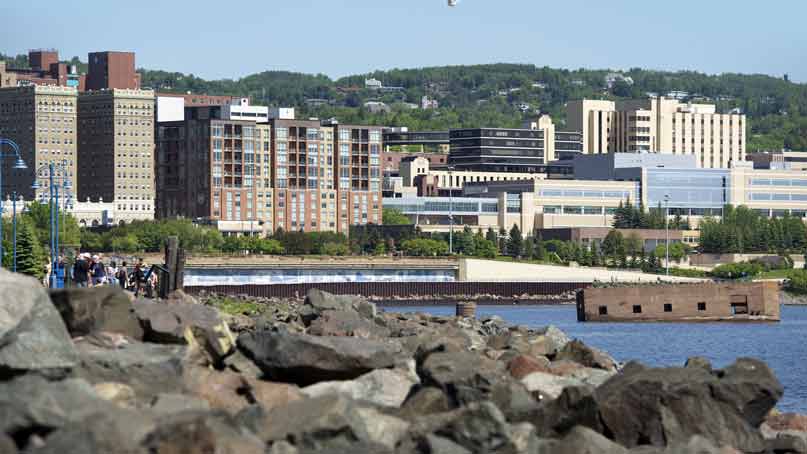 View of city of Duluth