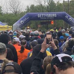 Start line of Gettysburg Marathon