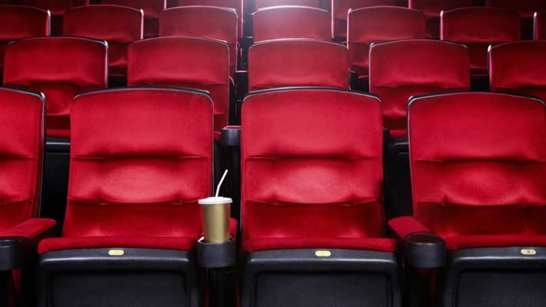 empty seats in a movie theater