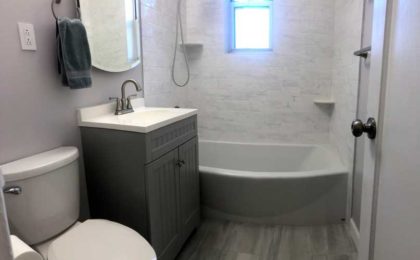 Newly renovated bathroom