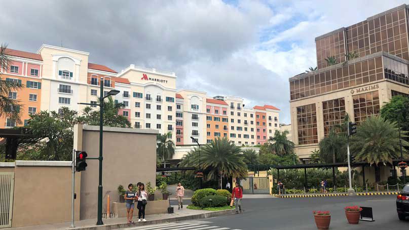 A view of some of the hotels in Newport City in Manila