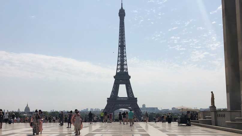 Eiffel tower up close