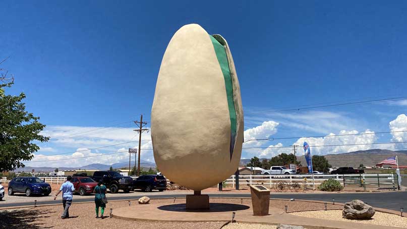 giant pistachio sculpture