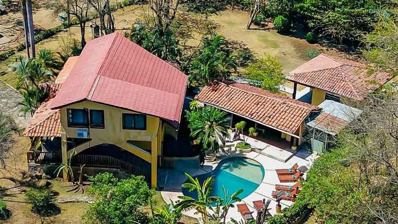 Overhead view of Casa Salita, our second real estate purchase in Costa Rica