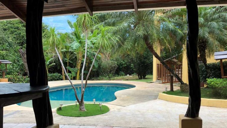 View of the pool at Casa Salita, our second real estate purchase in Costa Rica