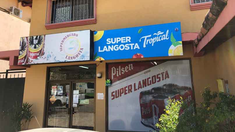 Langosta has several shops and restaurants, including this grocery