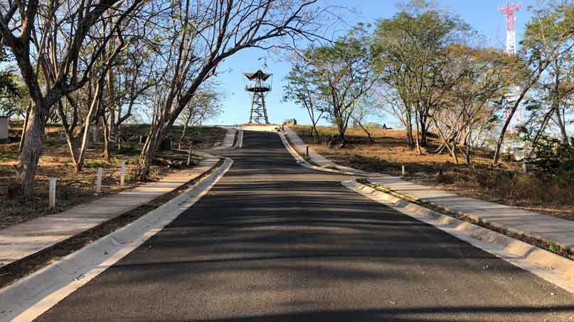 Tamarindo has a zipline located in a new but empty housing subdivision