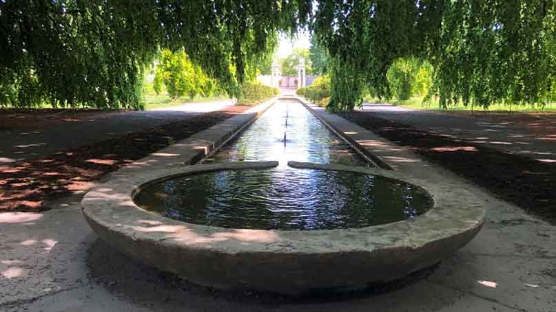 view of fountain in the gardens
