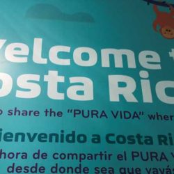 sign that says welcome to costa rica